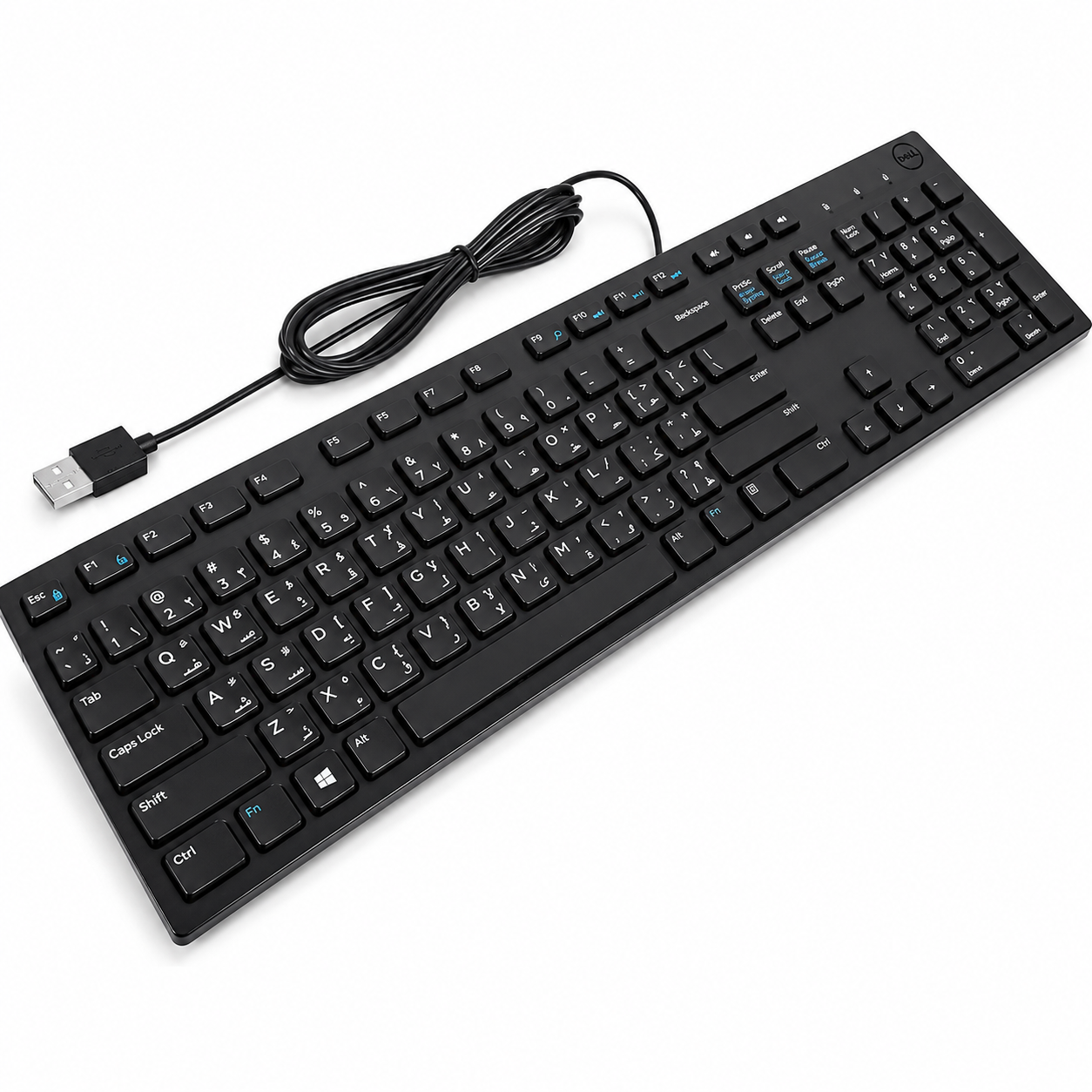 Dell Arabic Keyboard 1 Dell KB216 Multimedia USB Keyboard – Arabic/English Layout - Image 1